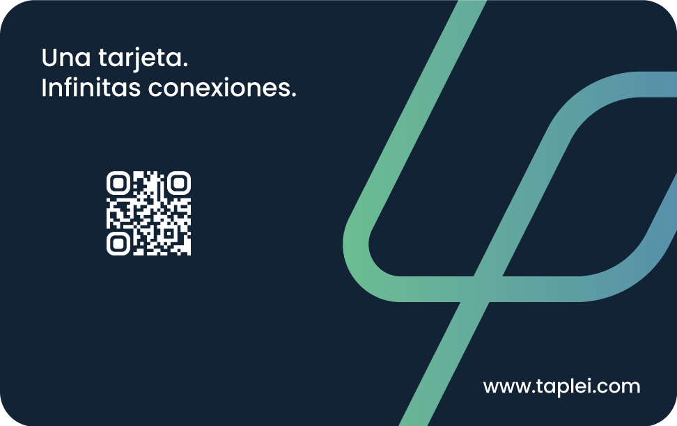 tarjeta-nfc-generica-taplei-trasera-qr Cara trasera de la tarjeta NFC genérica Taplei, con el código QR para compartir el perfil digital